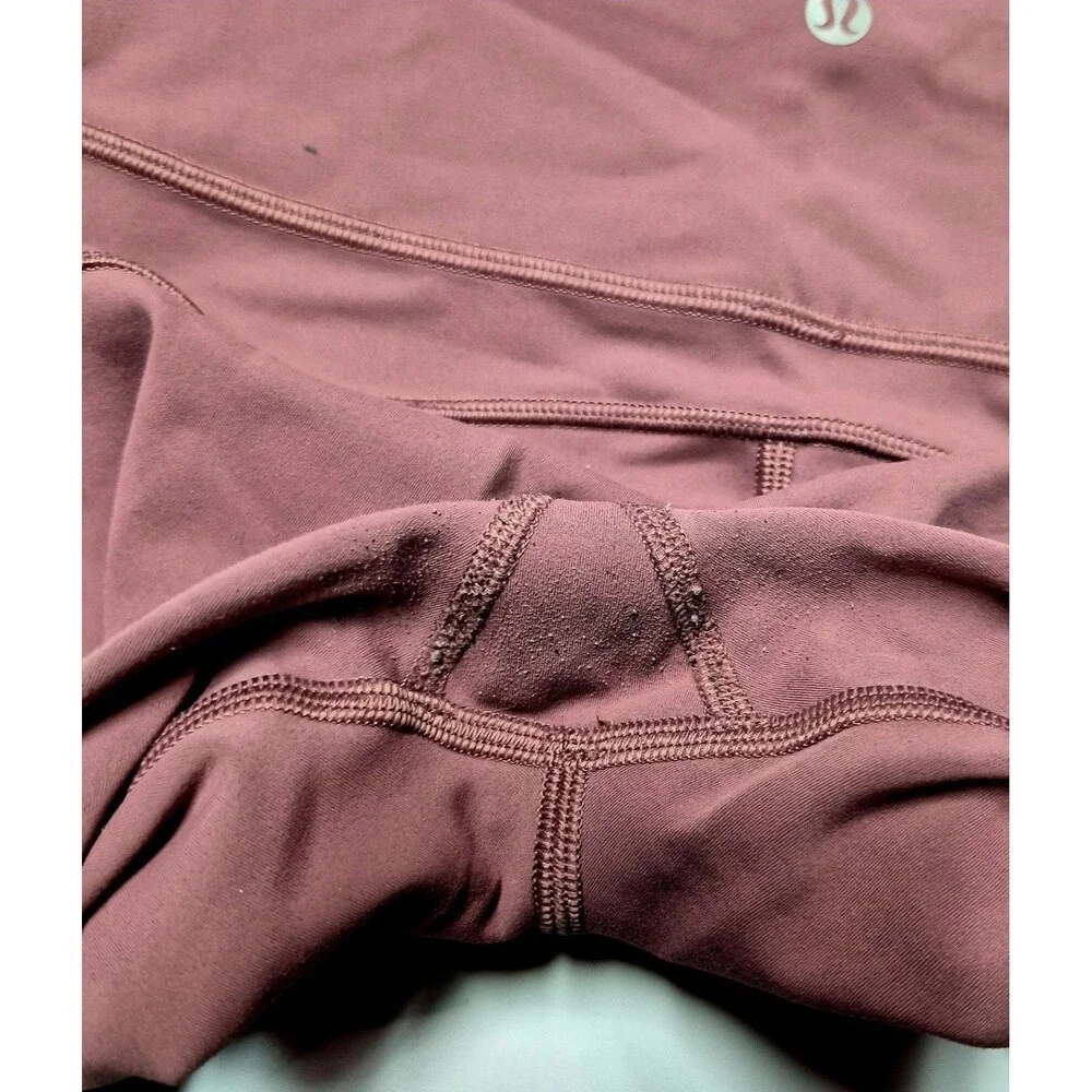 Lululemon Fast And Free Tight Leggings Size 8 Dusty Rose Pink High Rise Pocket